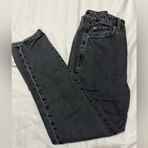 Garage mom denim black jeans